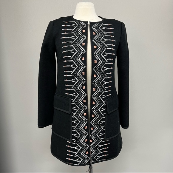 Nanette Lepore Jackets & Blazers - Nanette Lepore Zip Up Tribal Lined Coat